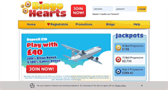 Desktop Screenshot of bingohearts.com